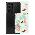 Cute and colorful Parasol Bunny Samsung® Clear Case, perfect for adding charm while protecting your Galaxy S21 Ultra.