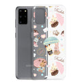 Stylish Parasol Bunny Samsung® Clear Case featuring adorable bunny designs, perfect for kawaii fashion lovers.