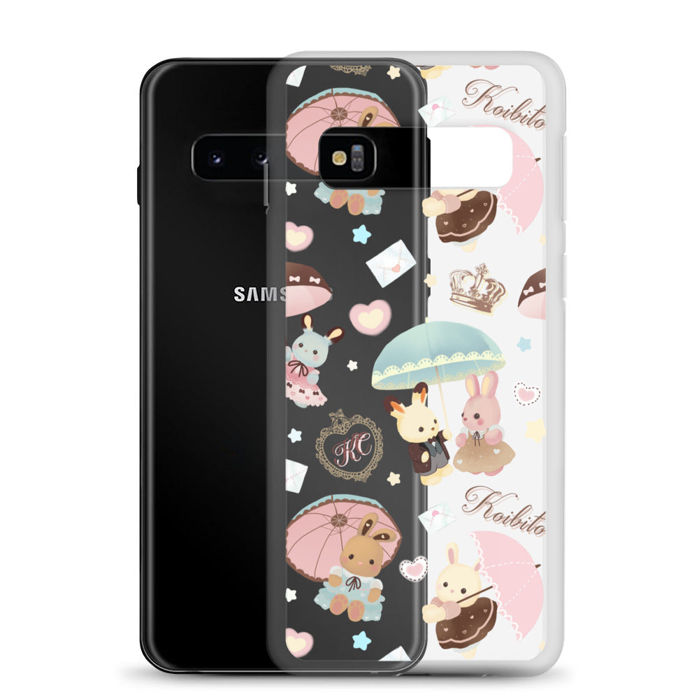 Protect your phone in style with the Parasol Bunny Samsung® Clear Case, perfect for kawaii lovers everywhere!