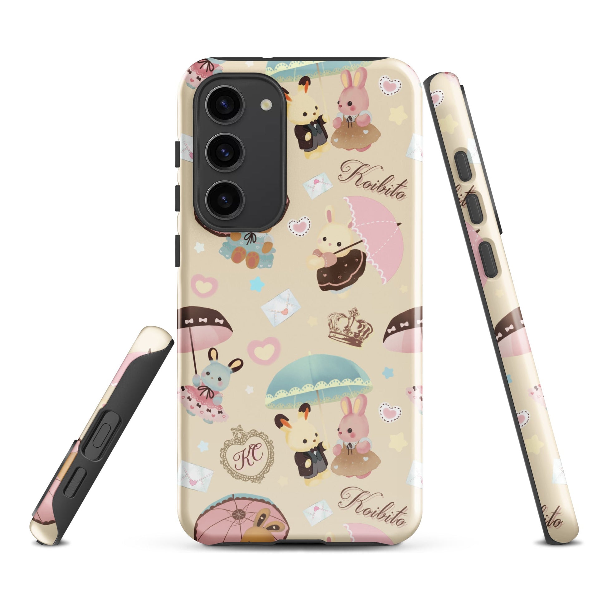 Charming Parasol Bunny Samsung® Tough Case offers durability and style with a cute design for your phone protection.