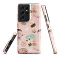 Stylish Parasol Bunny Samsung® Tough Case featuring cute bunnies, ensuring durability and protection for your phone.