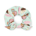 Cute Parasol Bunny Scrunchie features playful bunnies and umbrellas, perfect for spring and kawaii outfits.