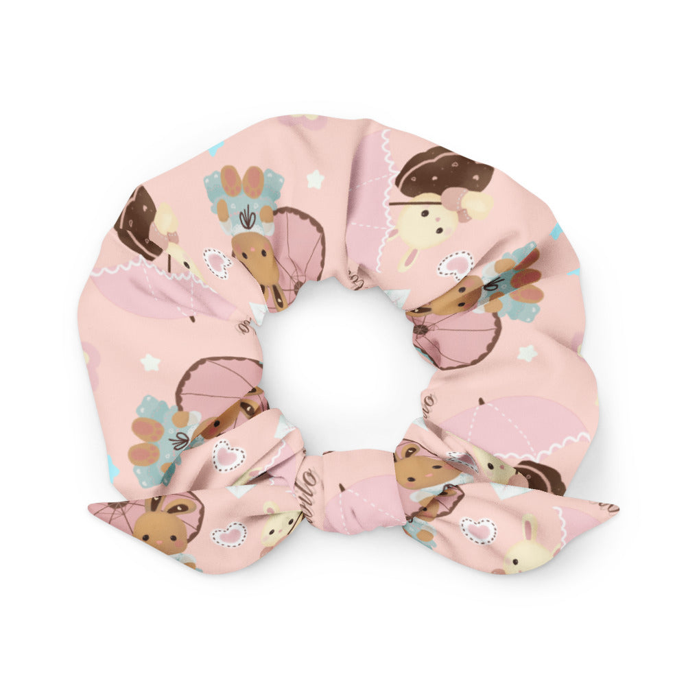 Add a touch of kawaii to your style with the Parasol Bunny Scrunchie, perfect for spring outfits!