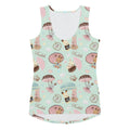 Brighten your spring wardrobe with the Parasol Bunny Tank Top, featuring cute bunnies and pastel colors, perfect for tea parties.