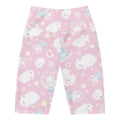 Cute Snow Bunny Biker Shorts featuring fluffy bunnies, perfect for workouts and stylish pairings at any time.