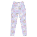 Stylish Premium Anniversary Leggings in floral print, featuring a high-waisted cut and convenient side pockets.