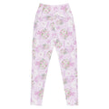 Premium Anniversary Leggings in a floral design, featuring a high-waisted cut and convenient side pockets.