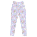 Premium Anniversary Leggings feature a floral print, high-waisted design, and convenient side pockets for ultimate comfort.