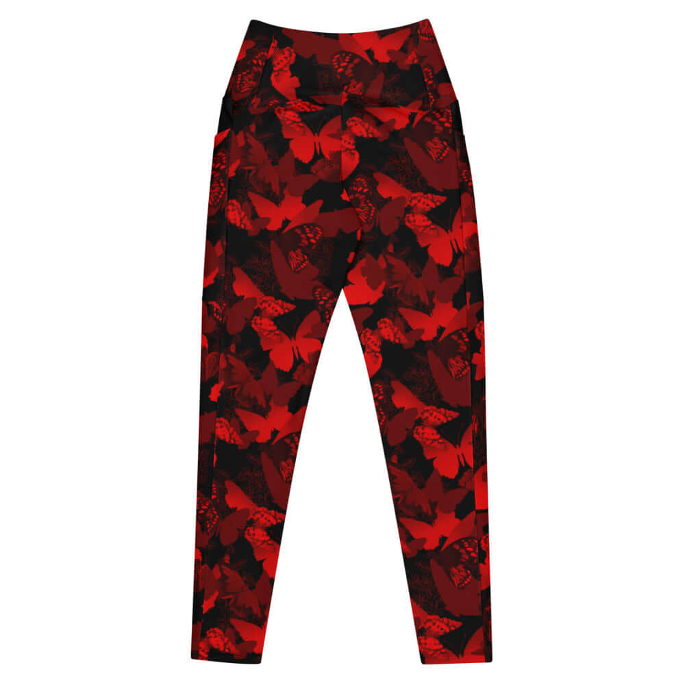 Vibrant Premium Butterfly Leggings with colorful butterfly silhouettes, perfect for a stylish, head-to-toe look.