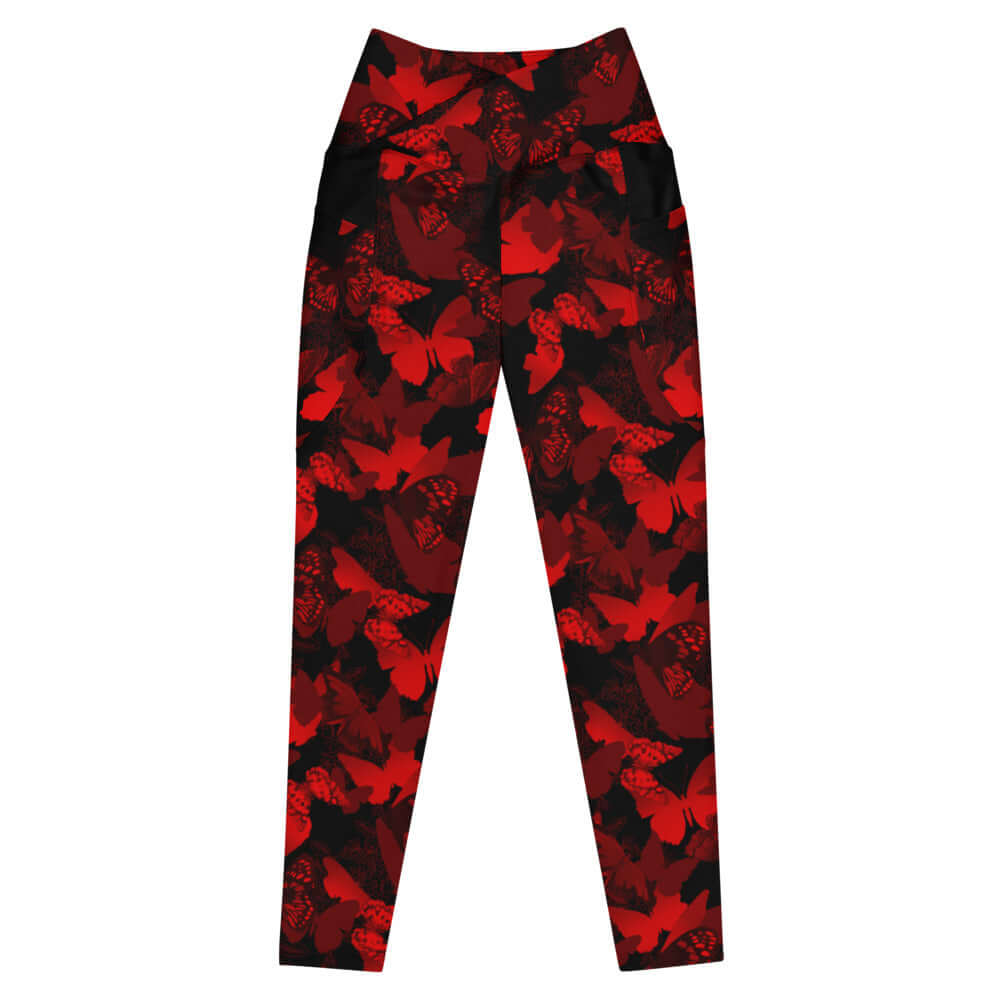 Stylish Premium Butterfly Leggings featuring vibrant butterfly patterns, perfect for a unique and eye-catching look.