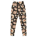 Stylish Premium Café Leggings with a black and brown design, perfect for workouts and everyday casual wear.