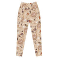 Stylish Premium Café Leggings with a fun coffee and dessert print, perfect for workouts and casual outings.