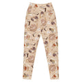 Stylish Premium Café Leggings with a delightful tea and dessert print, perfect for workouts or casual wear.