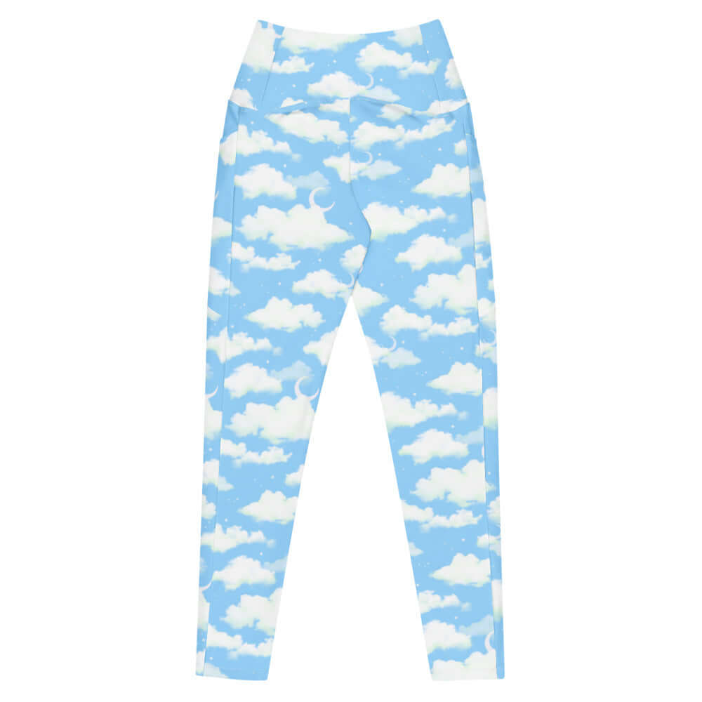 Elevate your style with Premium Cloudy Sky Leggings, featuring a soft fabric and versatile design for any occasion.