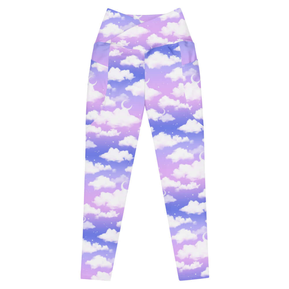 Elevate your style with Premium Cloudy Sky Leggings, featuring a soft, versatile design perfect for any occasion.