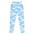 Stylish Premium Cloudy Sky Leggings in soft fabric, perfect for workouts or casual outings with high-waisted comfort.