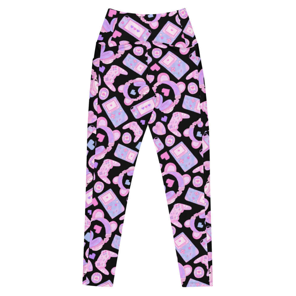 Shop the Premium Gamer Girl Leggings featuring a fun, playful design perfect for workouts and gaming sessions.