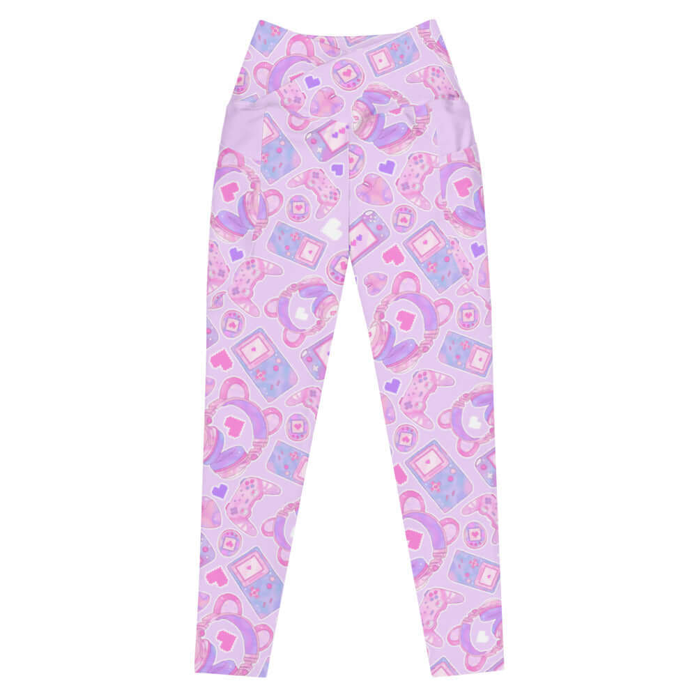 Stylish Premium Gamer Girl Leggings in playful colors, perfect for gym workouts and showcasing your unique style.