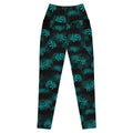 Stylish Premium Higanbana Leggings with a high-waisted cut, perfect for yoga and gym workouts.