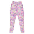 Premium Magical Girl Leggings in vibrant purple, featuring high-waisted cut and pockets for comfort and style.