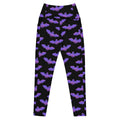 Premium Morrigan Leggings with bat print, high-waisted design, and pockets for comfort in workouts.