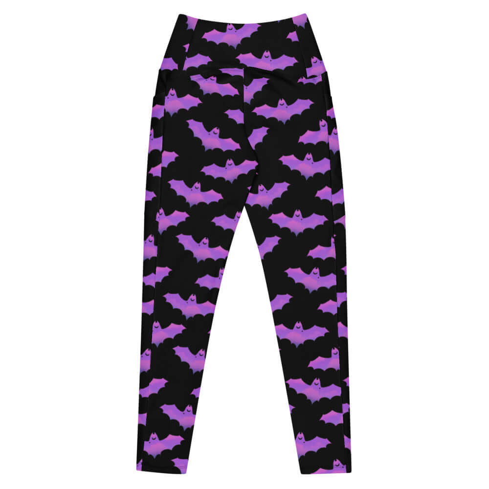 Stylish Premium Aensland Leggings with bat print, perfect for comfort during workouts and casual wear.