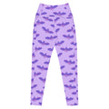 Elevate your workout style with Premium Morrigan Leggings, featuring a striking bat pattern and handy side pockets.