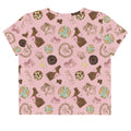 Sweeten your wardrobe with the Royal Cookie Crop Top, perfect for summer picnics and tea parties.