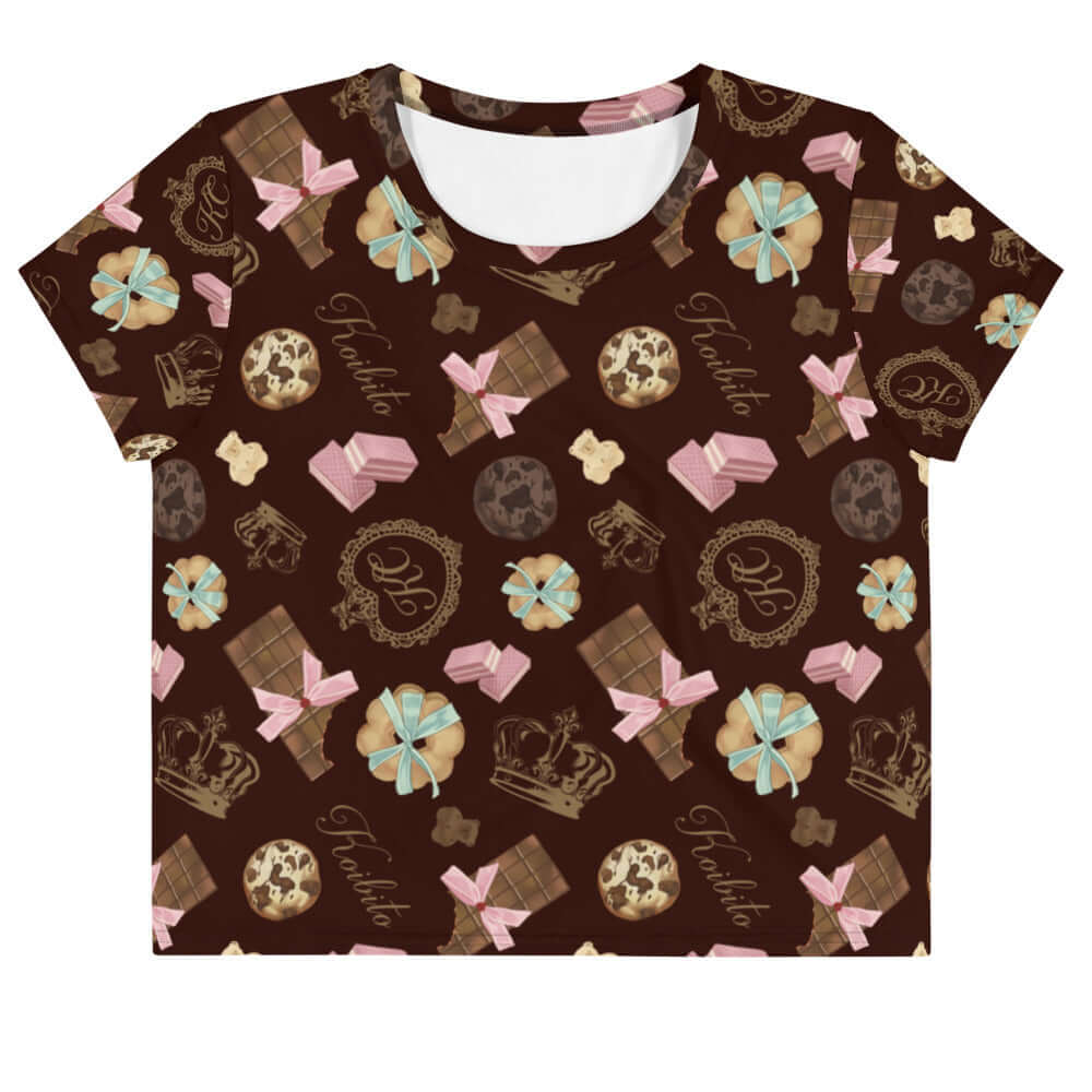 Sweeten your style with the Royal Cookie Crop Top, perfect for summer outings and tea parties.
