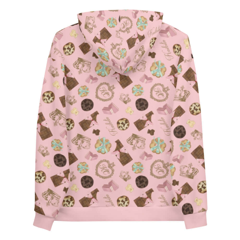 Cozy Royal Cookie Hoodie featuring a playful cookie and chocolate print, perfect for sweet cravings.