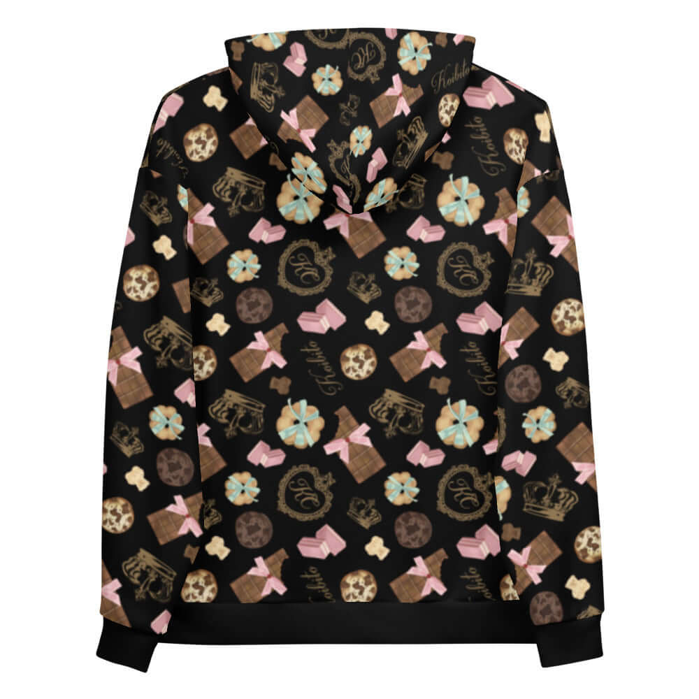 Comfy Royal Cookie Hoodie featuring a vibrant print of cookies and chocolate, perfect for sweet cravings.