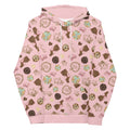 Cozy Royal Cookie Hoodie featuring a vibrant cookie and chocolate print, perfect for sweet cravings.