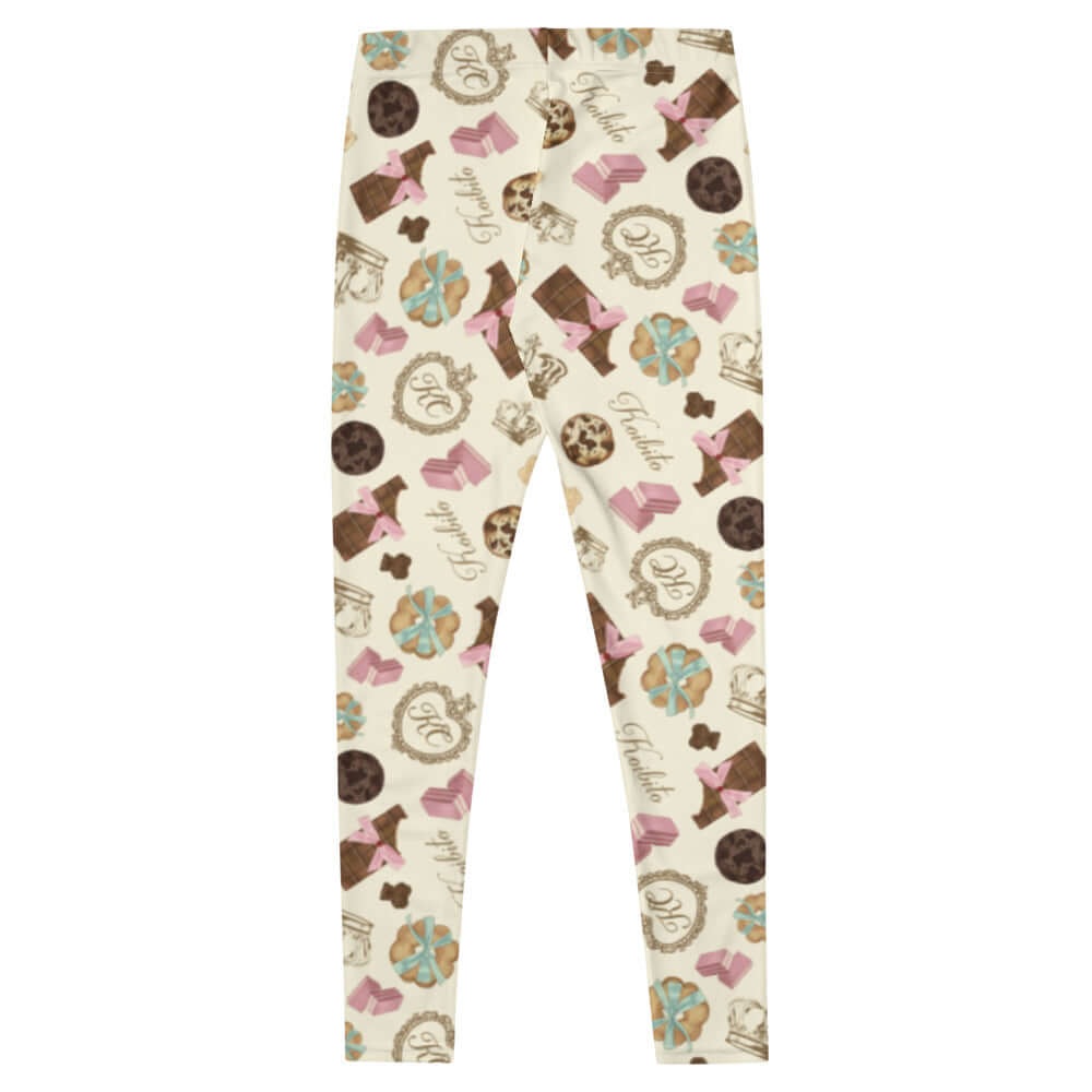 Stylish Royal Cookie Leggings featuring a fun cookie pattern, perfect for workouts or lounging in comfort.