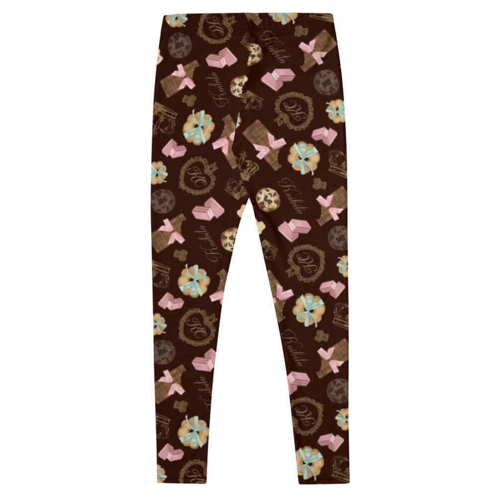 Stylish Royal Cookie Leggings featuring a fun cookie pattern, perfect for workouts or lounging in comfort.
