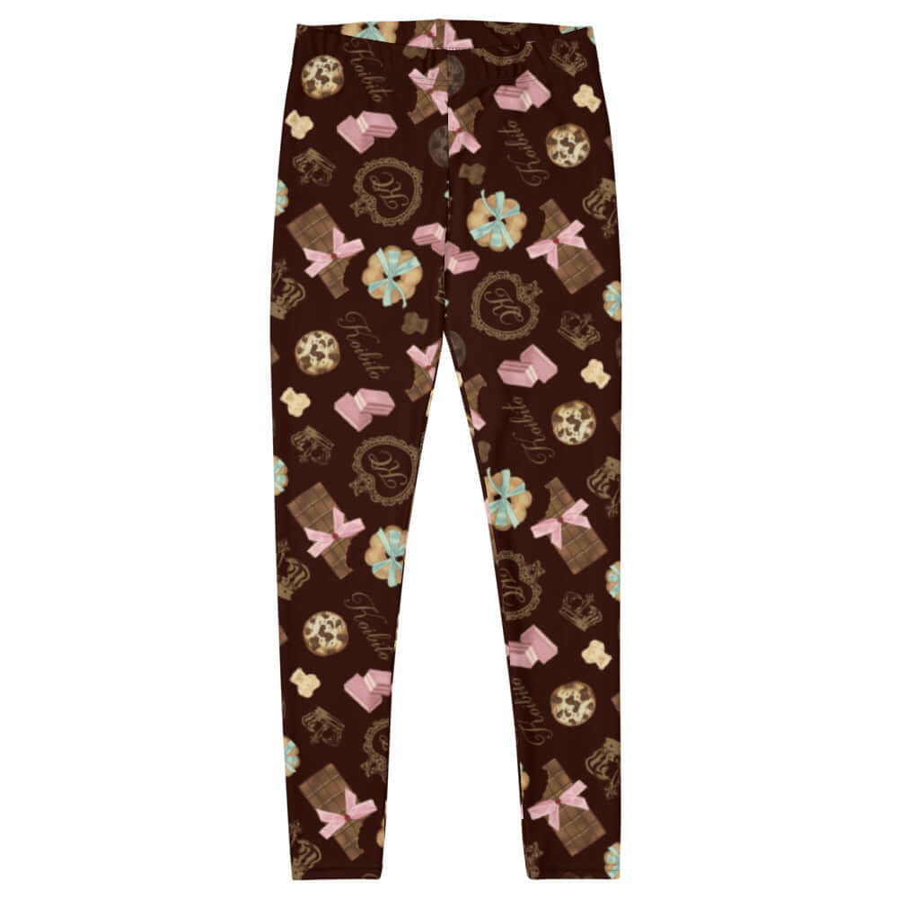 Stylish Royal Cookie Leggings featuring a fun, dessert-inspired print for gym or lounging comfort.