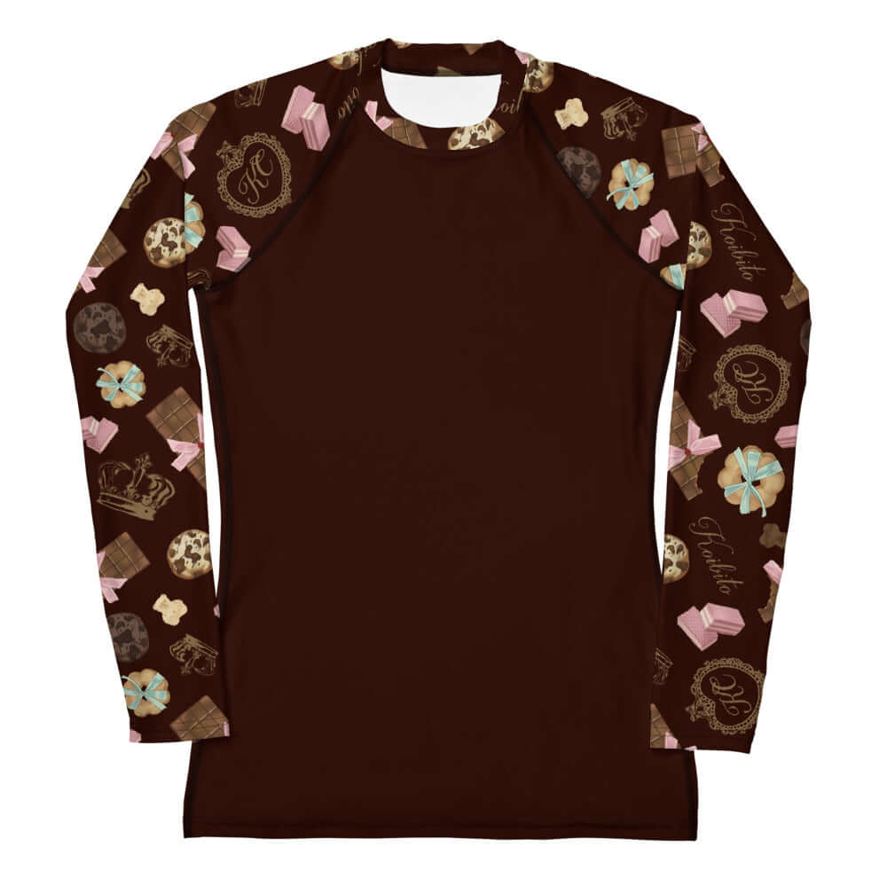 Royal Cookie Rash Guard features a stylish design, perfect for active days while offering sun and wind protection.