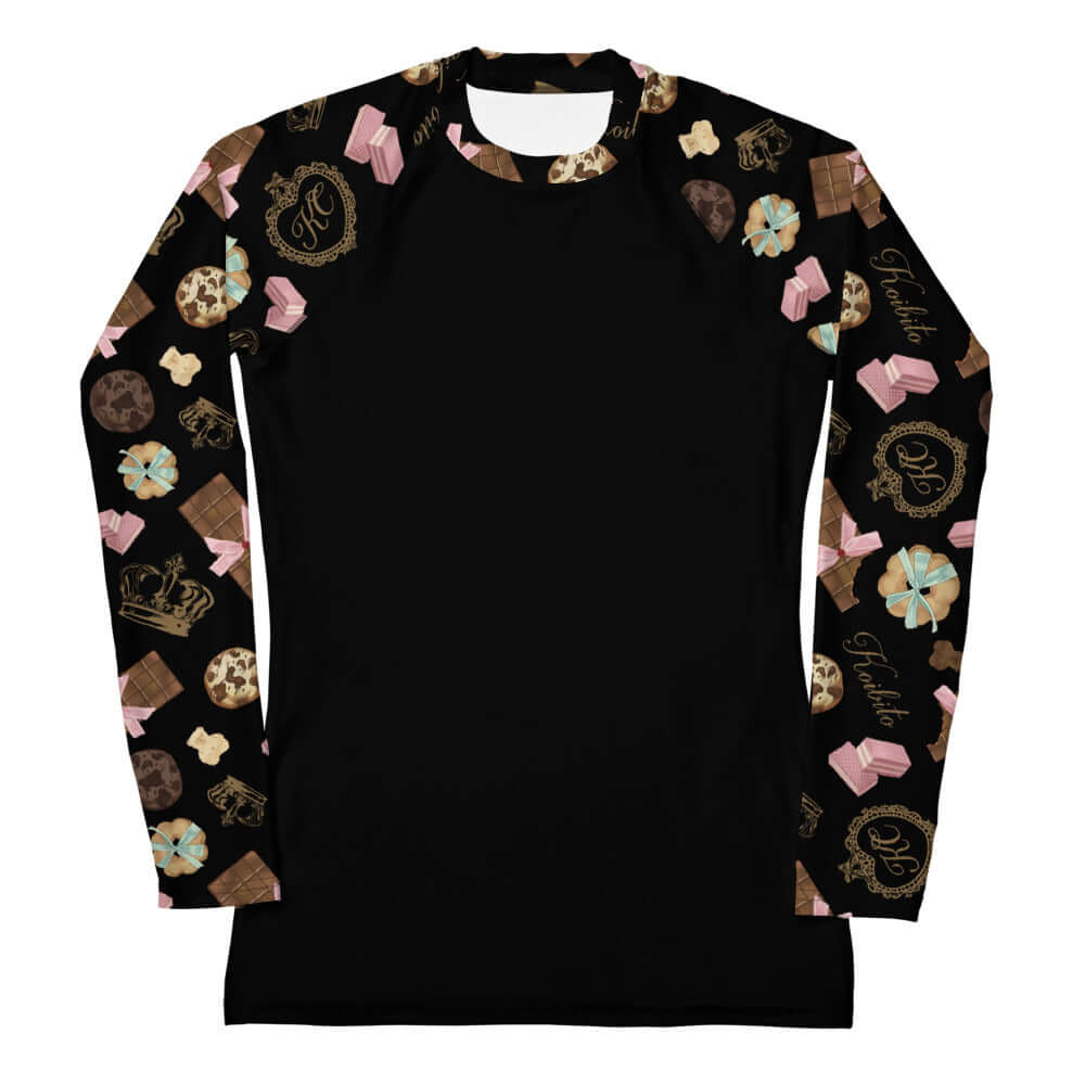 Stylish Royal Cookie Rash Guard featuring a fun design, perfect for active sports and sun protection. Ideal for comfort!