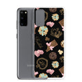 Stylish Royal Cookie Samsung® Clear Case featuring a fun cookie design, perfect for protecting your phone.