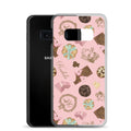 Royal Cookie Samsung® Clear Case features a stylish design with cookies and chocolate, perfect for protecting your phone.