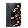 Sleek Royal Cookie Samsung® Clear Case protects your phone with a fun chocolate and cookie design, perfect for any sweet lover.