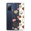 Stylish Royal Cookie Samsung® Clear Case featuring delightful cookie and chocolate designs for ultimate protection.