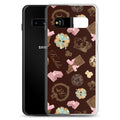 Royal Cookie Samsung® Clear Case featuring a delicious cookie and chocolate design, perfect for style and protection.