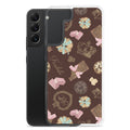Stylish Royal Cookie Samsung® Clear Case featuring a delightful chocolate and cookie design for ultimate protection.