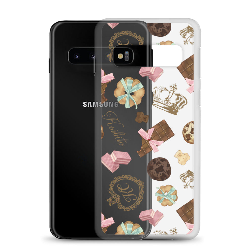 Stylish Royal Cookie Samsung® Clear Case featuring delicious cookie designs, perfect for protecting your Galaxy S10.