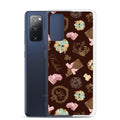 Sleek Royal Cookie Samsung® Clear Case featuring delicious cookie and chocolate patterns, perfect for style and protection.