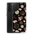 Royal Cookie Samsung® Clear Case showcases a delightful design, protecting your phone in style with cookie and chocolate motifs.