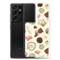 Protect your phone in style with the Royal Cookie Samsung® Clear Case featuring a delightful cookie design.