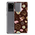 Stylish Royal Cookie Samsung® Clear Case featuring a fun chocolate and cookie design, perfect for protecting your phone.