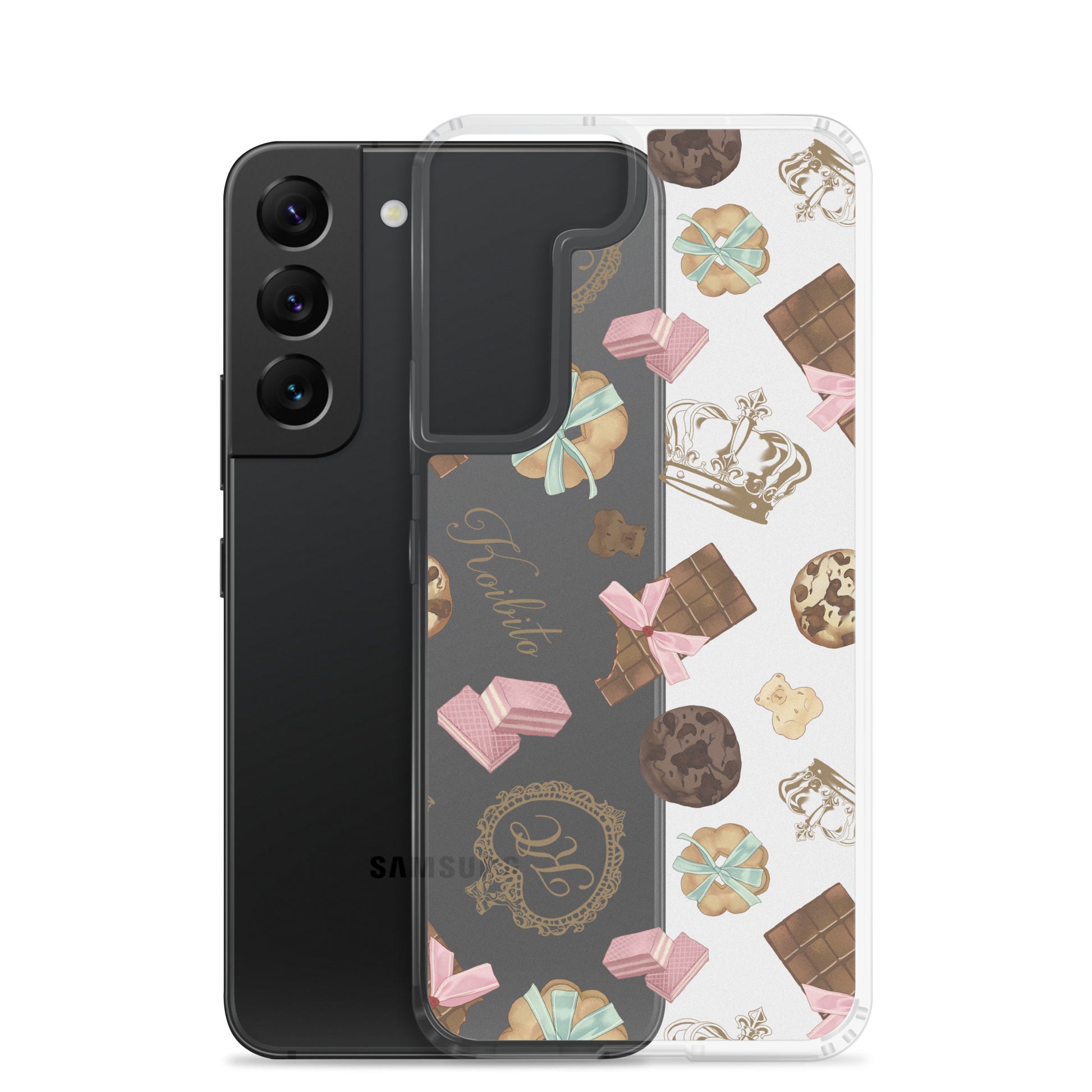 The Royal Cookie Samsung® Clear Case showcases delightful cookie designs while offering reliable protection for your phone.