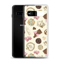 Royal Cookie Samsung® Clear Case featuring a playful cookie design, perfect for protecting your phone stylishly.